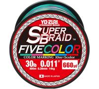 Yo-Zuri Superbraid 660 yd Floating Braid, 5-Color, 30 lb