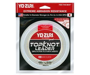 Yo-Zuri Topknot 30 yd Sinking Leader, Natural Clear, 100 lb
