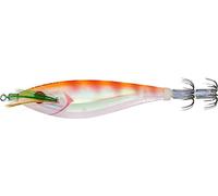 Yo-Zuri Ultra 3D Cloth M2 Squid Jig, Floating, 4-1/8 Inch, 105mm, M, Clear Luminous Orange