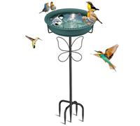 YOADEHOA Bird Bath for Outside, Garden Freestanding Birdbath & Birdfeeder with Removable Bowl, Bird Baths Feeder for Outdoors Garden Patio Y