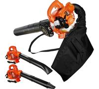 yoakaiax 2 Stroke Handheld Leaf Blower, 2 in 1Gas Powered Leaf Blower Dual-Purpose (Blowing and Suction) Cleaner with Straight and Curved Blow Pipe,Leaf Vacuum Cordless with Bag (Fast Delivery from U