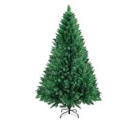 yoakaiax Artificial Christmas Tree Xmas Tree with Solid Metal Legs, Artificial Holiday Christmas Tree for Home, Office, Party Decoration, Small Christmas Tree, Green, Canadian Fir 6FT