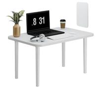 yoakaiax Folding Lap Desk Foldable Laptop Table, Four-Legs Lap Desk Bed Table Tray, Laptop Stand Bed Breakfast Serving Tray with 4 Thick Legs for Working Writing Drawing & Eating, 23.6"×15.7" White