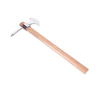 yoakaiax Gardening Pick Axes, Pickaxe Mattock Hoe with Wooden Handle, Stainless Steel Mattock with Sharp Pick and Cutting Edge for Breaking up Heavy Clay Soil, and Removal of Difficult Weeds B