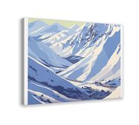 YOAUTGMB Alpe D'Huez Travel Canvas Poster Bedroom Decor Landscape Office Room Decor Gift 20x30inch(50x75cm)