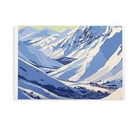 YOAUTGMB Alpe D'Huez Travel Canvas Poster Wall Art Decor Print Picture Paintings for Living Room Bedroom Decoration 12x18inch(30x45cm)