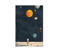 YOAUTGMB Exploration Beyond I Distant Solar System Canvas Poster Bedroom Decor Landscape Office Room Decor Gift 12x18inch(30x45cm)