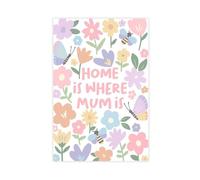 YOAUTGMB Home Is Where Mum Is Canvas Poster Bedroom Decor Landscape Office Room Decor Gift 12x18inch(30x45cm)