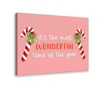 YOAUTGMB It's The Most Wonderful Time Of The Year Canvas Poster Bedroom Decor Landscape Office Room Decor Gift 16x24inch(40x60cm)