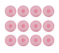 Yobadam 12pcs Button Cover Replacement Set for Fighting Game Players Durable Anti Slip ABS for Kailh Cherry TTC Akko Glorious Switches (Pink)