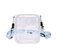 Yobadam 13 Instant Camera Protective Case Clear Hard Shell Cover with Photo Storage Slot for On-The-Go Travelers Made of PC (White)