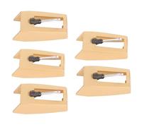 Yobadam 5pcs Record Player Needle Replacement Stylus with Cleaning Brush for Victrola ION Boytone Gold Plated Universal Compatibility