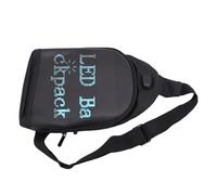 Yobadam LED Sling Backpack, 64x64 Full Color Screen, | Bluetooth App Control, Programmable, 600D PVC Film, TPU, Adjustable Strap, Travel, 2A Power Bank Compatible