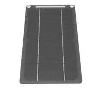 Yobadam Portable Solar Panel Charger 10W Dual USB Type C Output | Polycrystalline Silicon, Rain Resistant Housing, Camping Hiking Use, Power Bank Compatibility, LED Lights