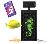 YOBBAI Magnetic Seaweed Feeder, Swinging Motion Nori Feeder, Seaweed Clip for Tangs Angels Freshwater and Shrimp Tanks (Black; NO Text)
