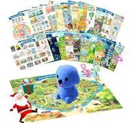 YOBEIC - Talking poster set, interactive audio toys, electronic learning systems for boys and girls, sensory toys for autism, Christmas birthday gifts