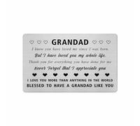 Yobent Grandad Gifts from Grandchildren, I Love My Grandfather Valentines Day Wallet Card, Appreciate Grandfather Present