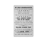 Yobent Granddaughter Gifts Card from Nana, Happy Granddaughter Graduation Birthday Present Christmas Wallet Card