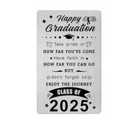 Yobent Happy Graduation Gifts for Her Him 2025, Class of 2025 Graduation Wallet Card for Women Men, Present for the Graduate