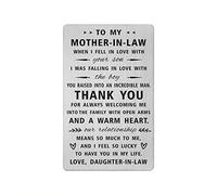 Yobent Mother In Law Gifts from Bride, Mother of The Groom Birthday Card, Unique Wedding Day Christmas to My Mum In Law from Bride