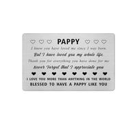 Yobent Pappy Gifts Card for Men, Best Pappy Birthday Card Gifts, Thank You Appreciation Christmas Retirement Present from Grandkids