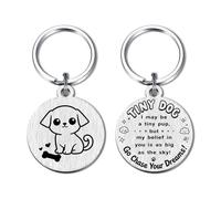 Yobent Positive Dog Emotional Support Inspirational Pup Keyring Gifts