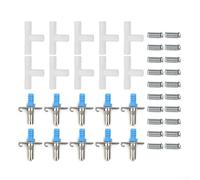 YobiLife 10 Pack Rabbit Nipple Drinkers with Double Tension Springs and 3-Way Connector, Removable Parts Metal and Plastic Small Animal Water Feeder