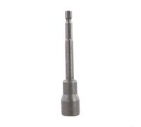 YobiLife 100mm Long Socket Wrench Extension Sleeve, Chrome Vanadium Steel Hexagon Nut Driver Drill Bit for Motorcycle, Car, Machinery Repair (12mm)