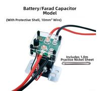 YobiLife 12V Spot Welder Kit, with Copper Soldering Pens, 3600A Peak for Welding 0.1-0.3mm Nickel Plates, Adjustable Power-Module for DIY Lithium Battery(6 square)