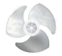 YobiLife 20-Inch ABS Fan Blade 5-Blade Quiet Design High Airflow Low Noise Replacement With 8Mm Center Hole PVC Fits Stand Table Floor Fans Mount For Office Cooling(White -17cm)