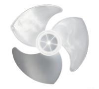 YobiLife 20-Inch ABS Fan Blade 5-Blade Quiet Design High Airflow Low Noise Replacement With 8Mm Center Hole PVC Fits Stand Table Floor Fans Mount For Office Cooling(White -18cm)