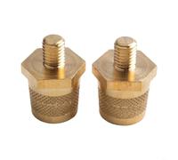 YobiLife - 250A Battery Post Connector Adapter, Brass Battery Terminal Connectors, Screw Type Positive and Negative Terminals for Car, Boat, RV