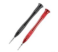 YobiLife 2mm Slotted and Cross Screwdriver Set with Alloy Steel Tips and Anti-Slip Handle for Precision Repairs on Glasses and Watches(2pcs)