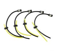 YobiLife 4Pcs Fuel Filter Line Grommet Kit for Petrol Trimmer and Brush Cutter Fuel Hose Pipe with Tank Filter and Grommet Set