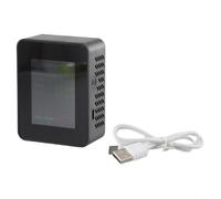 YobiLife 6-in-1 Air Quality Monitor | Detects 6 Key Pollutants: CO2/, Formaldehyde, Dust, VOCs | Large Screen & Portable for Any Room(black)