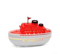 YobiLife Aromatherapy Ship Humidifier, With Dual Mist Modes 5V Powered Silent Operation Automatic Shut Off Desktop Air Moisturizer(Red White)