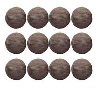 YobiLife Bohemian Country Jute Rope Hanging Ornament Baubles For Festive Christmas Decorations And Home Ambiance Featuring Detailed Craftsmanship And Natural Rustic Appeal(Brown)