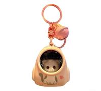 YobiLife Cartoon Style Keychain Flashlight With Bell For Starry Backpack Pendant Lightweight Compact Portable Accessory For Keys And Pet Carriers(A)