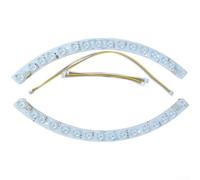 YobiLife Ceiling Fan LED Light Source 48W, Curved Dual Color Light Strip with Advanced Lens Technology for Even Distribution, Indoor Use Compatible with Warm/Cool White(Light strip)