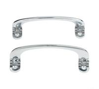YobiLife Chrome Interior Door Pull Handles for Jaguar Sprite for mini - Zinc Alloy Replacement Pair 120mm Hole