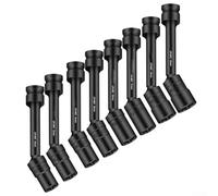 YobiLife Chrome Vanadium Steel Hex Socket Head Adapter with 1/2 Inch Square Drive for Impact Wrench Electric Wrench Pneumatic Air Tool in Sizes 12mm to 19mm Black Finish(13mm)