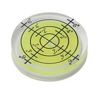 YobiLife Circular Bubble Level for Spirit Level Measuring Instruments Layout Tools for Furniture, Machinery, Camera, and Carpentry Alignment(2)