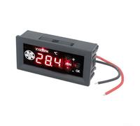 YobiLife DC 12V 4-Wire PWM-Fan Speed Regulator with Temperature Probe Digital RPM Display for PC Server and Equipment Cooling(2 lines)