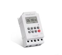 YobiLife Digital Timer Switch Relay with LCD Display, TM630S-4 7 Day Programmable Timer Switch Relay Controller, 12V 30A, 5000W Capacity, 16 On/Off Settings