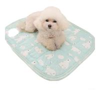 YobiLife Dog Cooling Mat 70x55cm Washable Self-Cooling Pad for Pets for INSTANT Cool Relief Soft Breathable Fabric ABS Core Use for Dog Crate Bed Sofa Car Seat Summer Pink Blue Green(blue bear)