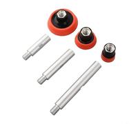 YobiLife Extension Rods and Polishing Pads Set for M14 Angle Grinder 75mm 100mm 140mm Adapter Shaft with Sponge Backing Pad 6pcs