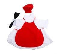 YobiLife Goose Statue Costume Chef-Style Goose Clothes Accessories for 23-Inch Garden Ornament Outdoor Garden Patio Yard Lawn Decor(red)