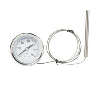 YobiLife High Temperature Thermometer for Ovens and Boilers, Stainless Steel Probe Thermometer 0-600°C with 68mm-Dial, Suitable for Industrial and Home-Heating Applications