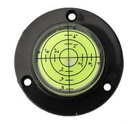 YobiLife Horizontal Bubble Level Circular Spirit-Level for Precision-Alignment 50 x 12 mm Acrylic Shell with Black/White or Black/Green Fluid(black shell green water)