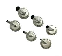 YobiLife Hot Air Rework Nozzle Set 45 Degree Bent Curved Stainless Steel for QUICK 861DW Soldering Station 3mm to 10mm Heat Resistant 6pcs Precise Soldering